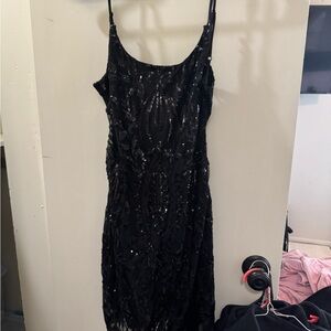 hoco dress - black w glitter
